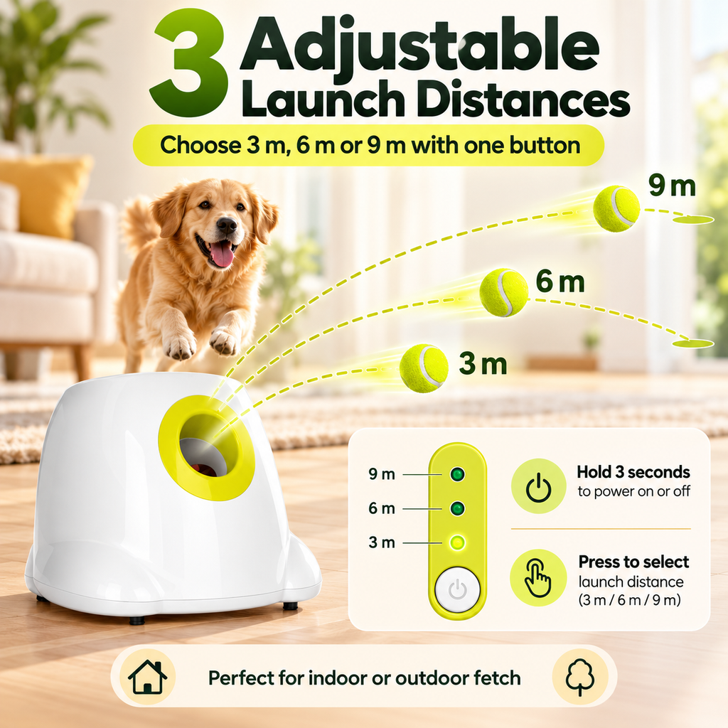 FetchMate™ Automatic Dog Ball Launcher | Plexia Paw