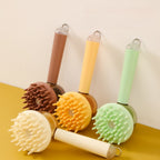 SudsBrush flexible TPR pet bath brush detail