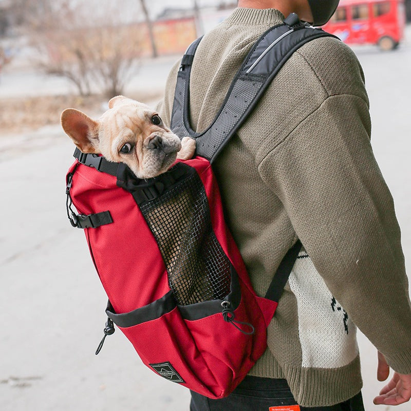 CarryNest™ breathable pet carrier backpack detail