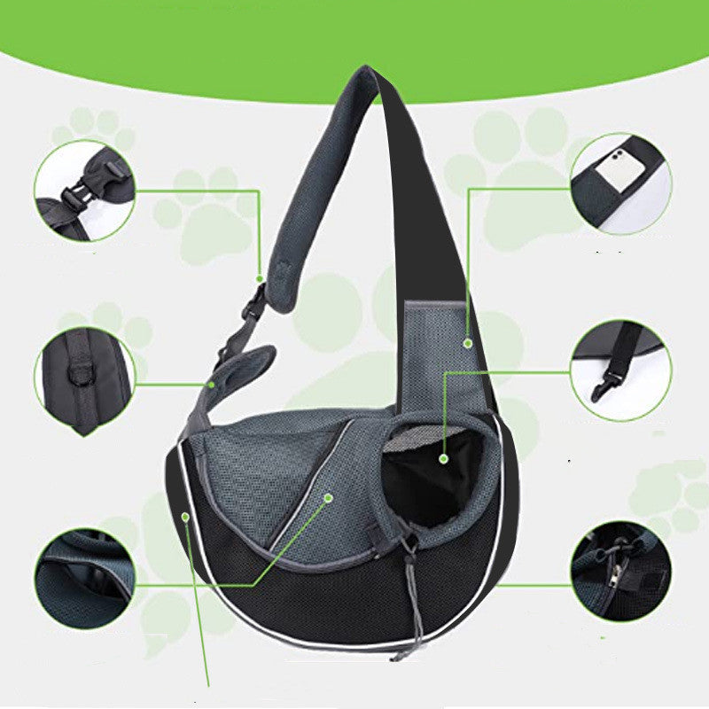 CozySling™ breathable crossbody pet carrier