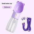GoSip portable water bottle with integrated dog drinking trough