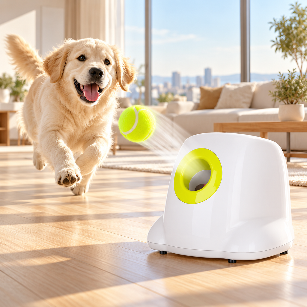 FetchMate™ Automatic Dog Ball Launcher | Plexia Paw